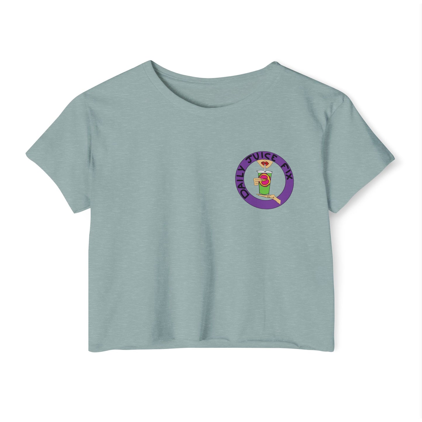Daily Juice Fix - Crop Tee (pocket design)