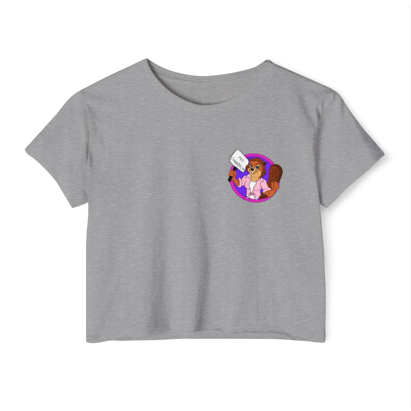 Pro Beaver (Pocket Design) - Crop Tee