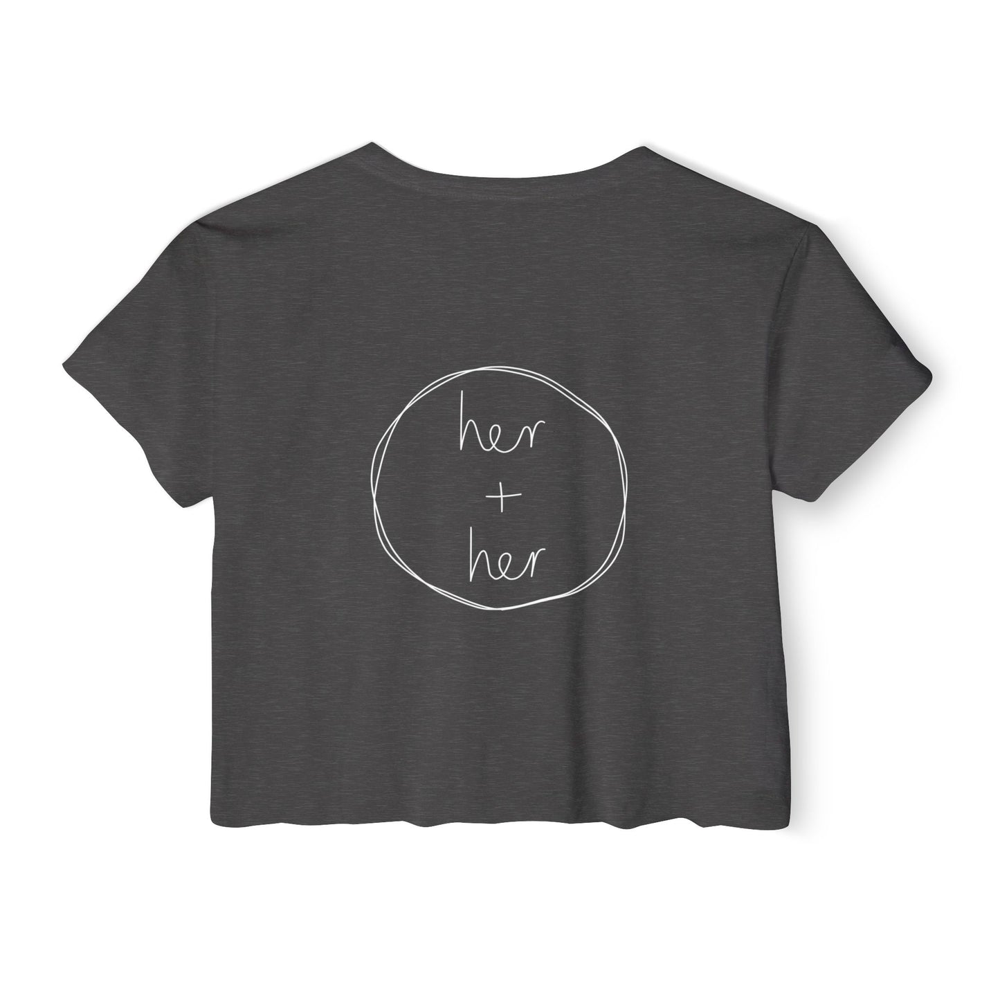 Want To Ride My Dykesycle? - Front Design Crop Tee