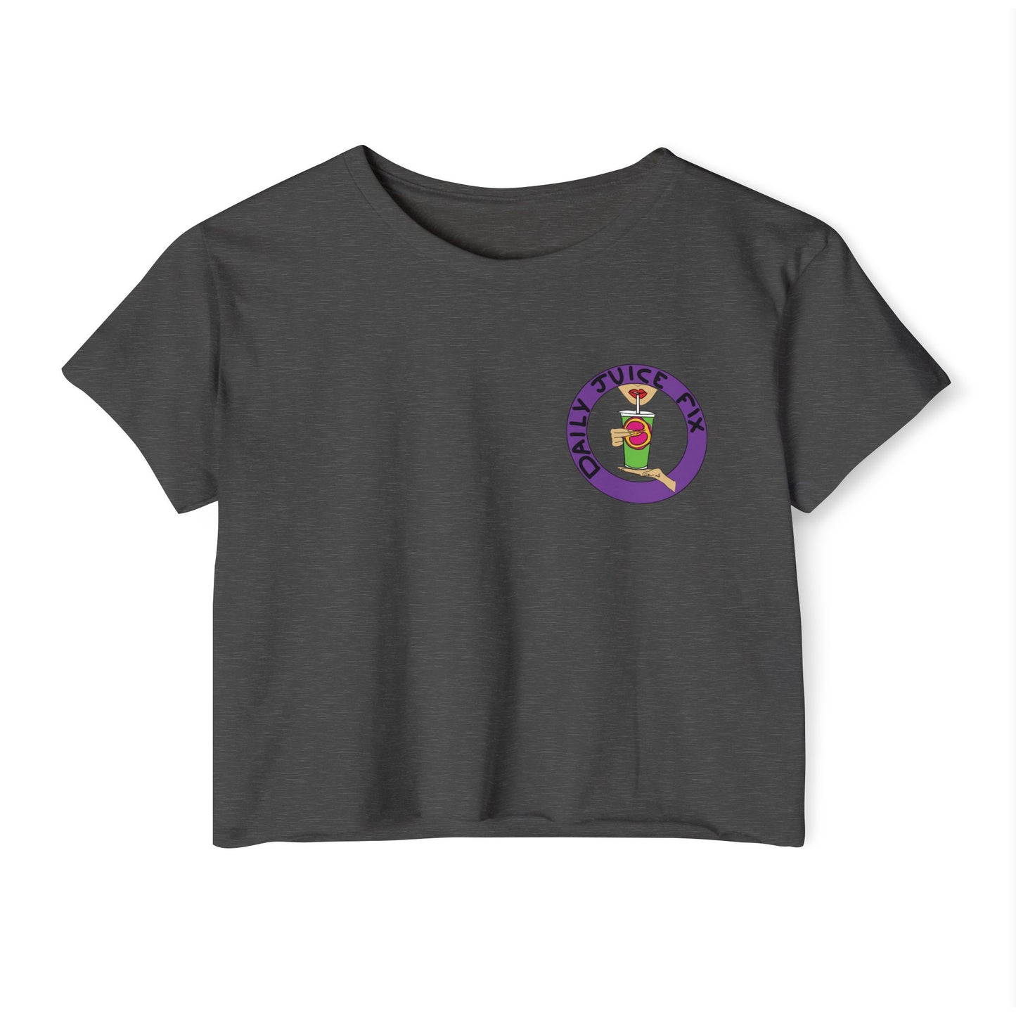 Daily Juice Fix - Crop Tee (pocket design)