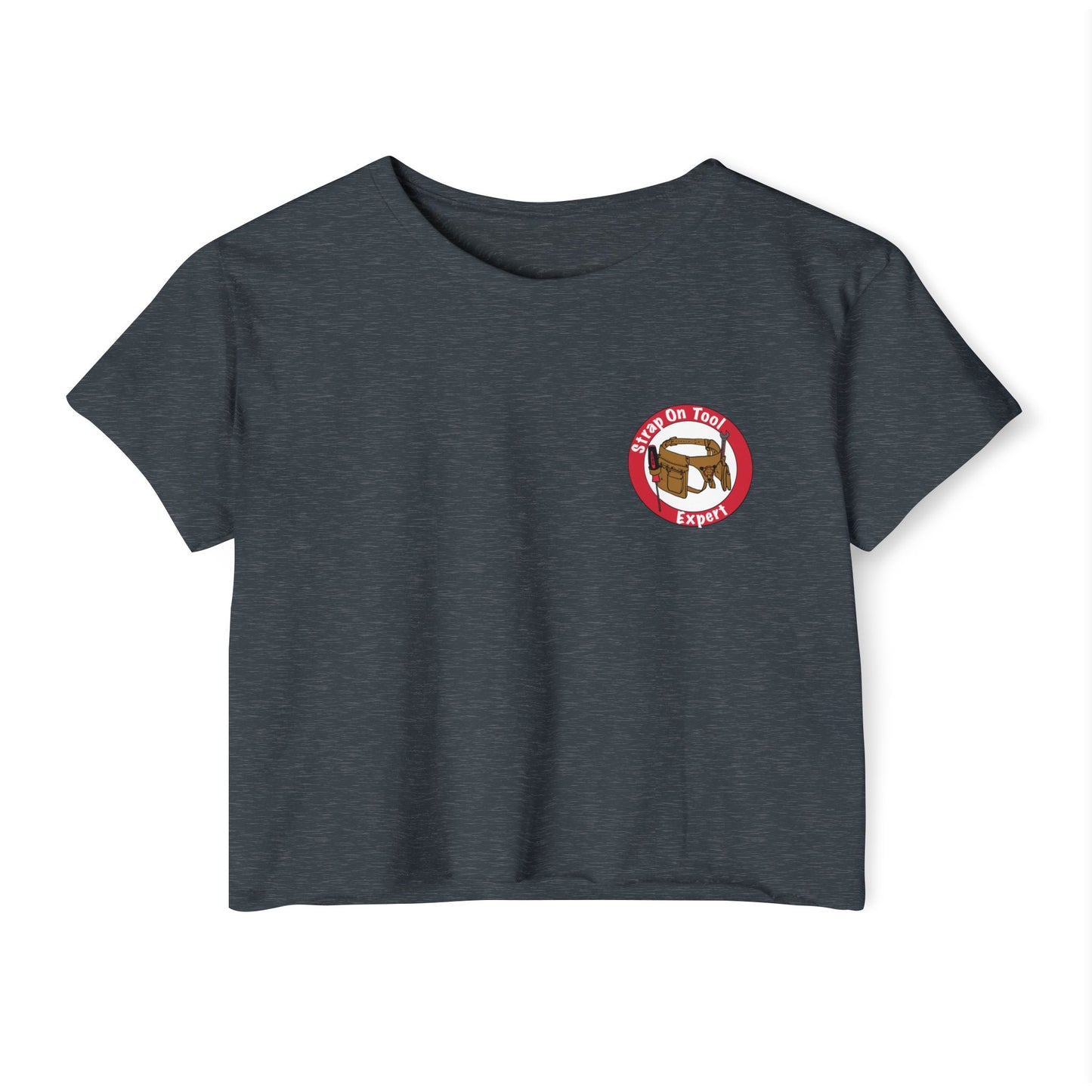 Strap On Tool - Pocket Design Crop Tee