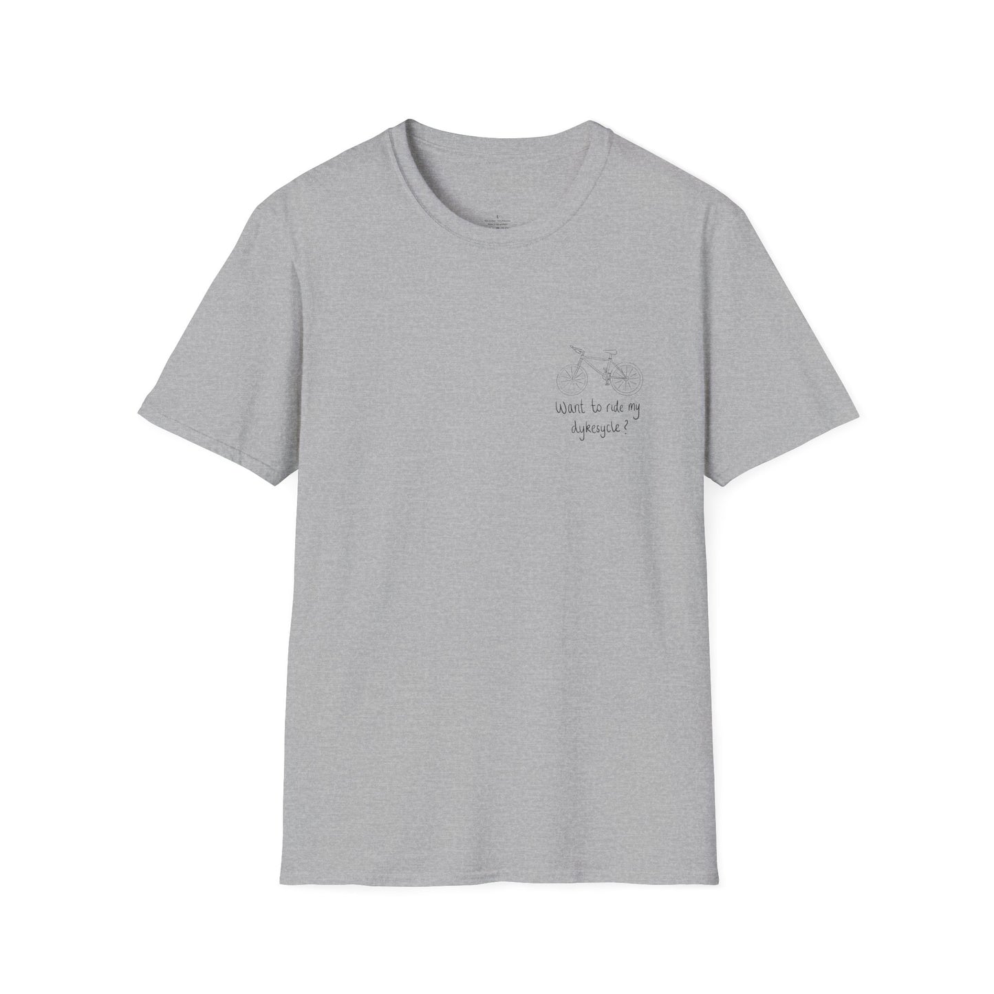 Want to ride my Dykesycle? - Pocket Graphic Tee