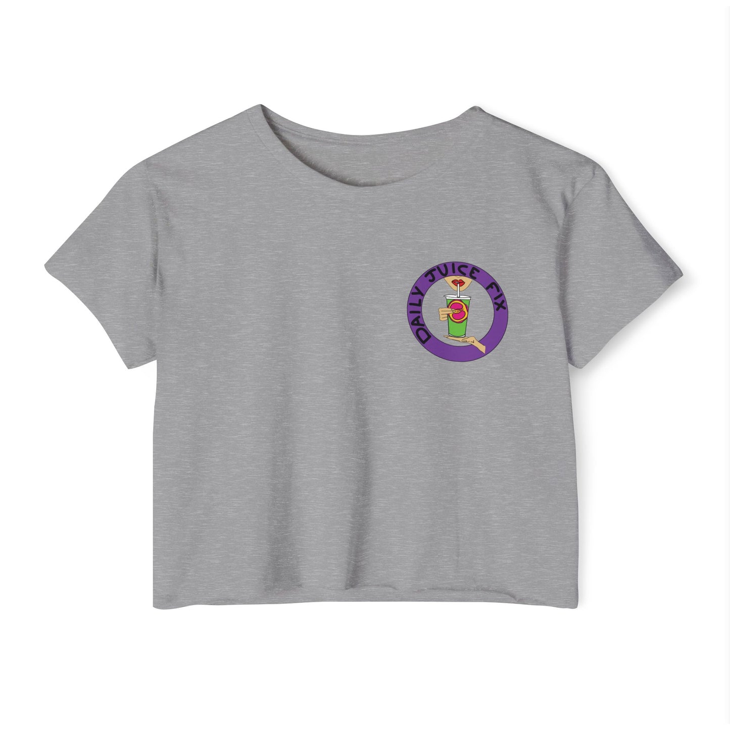 Daily Juice Fix - Crop Tee (pocket design)