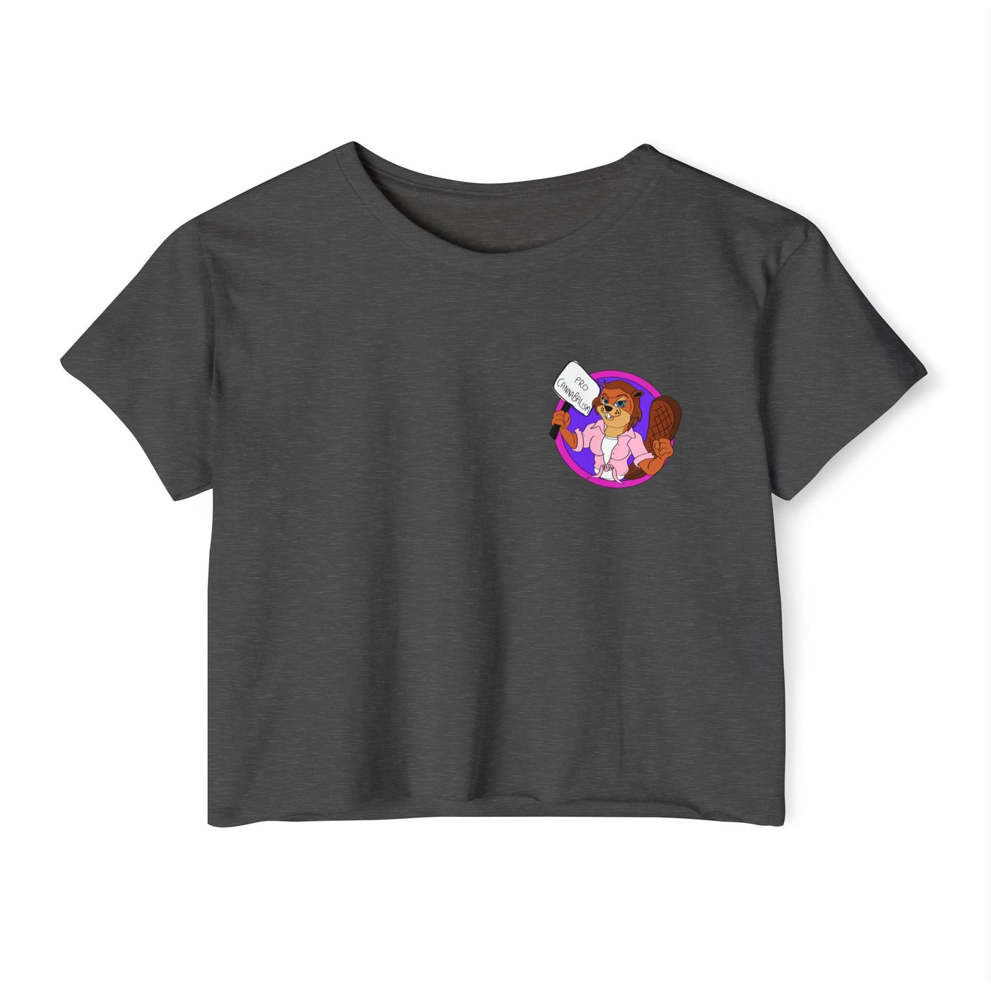Pro Beaver (Pocket Design) - Crop Tee