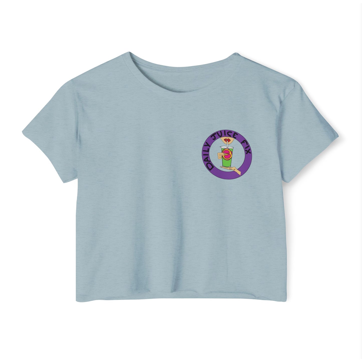 Daily Juice Fix - Crop Tee (pocket design)