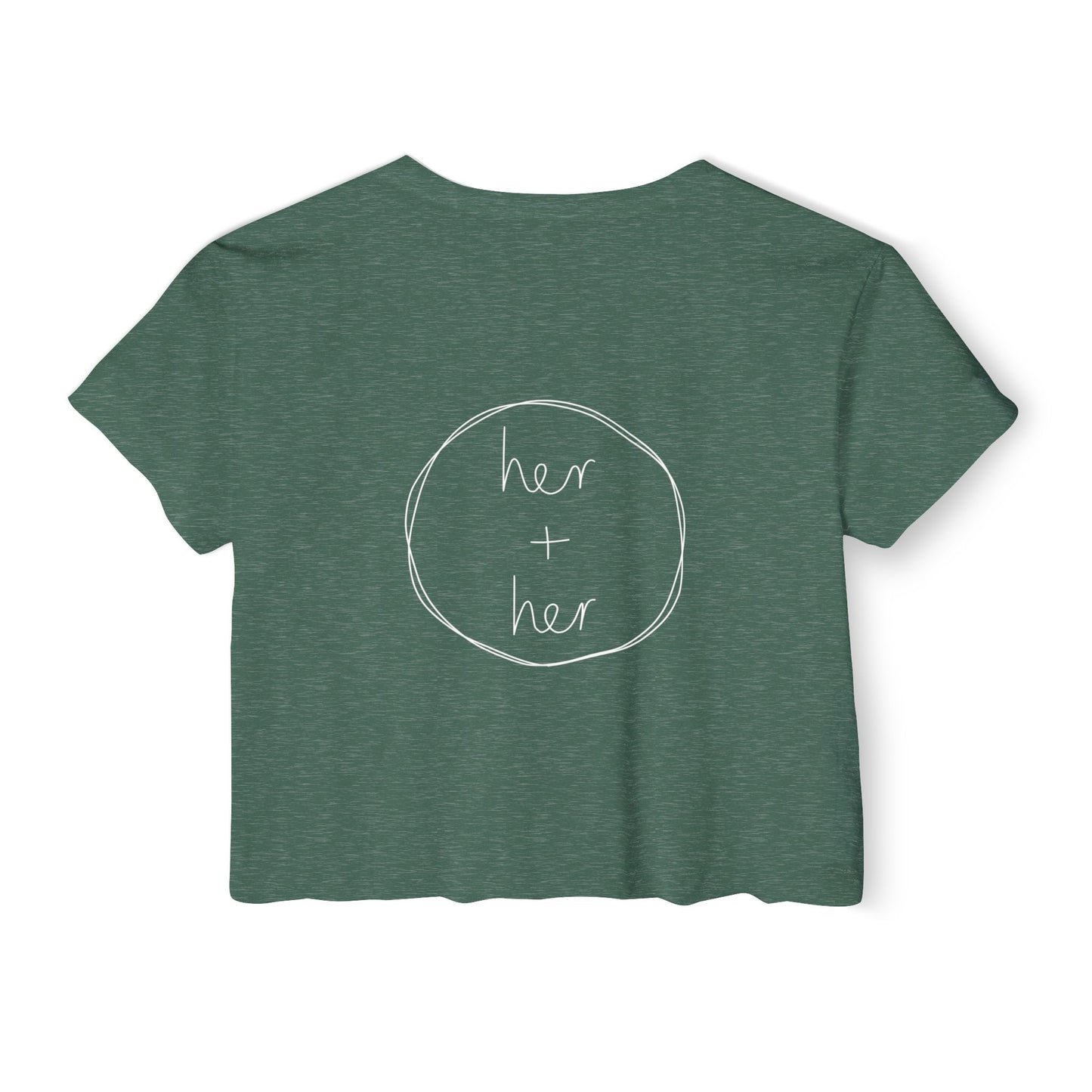 Want To Ride My Dykesycle? - Front Design Crop Tee
