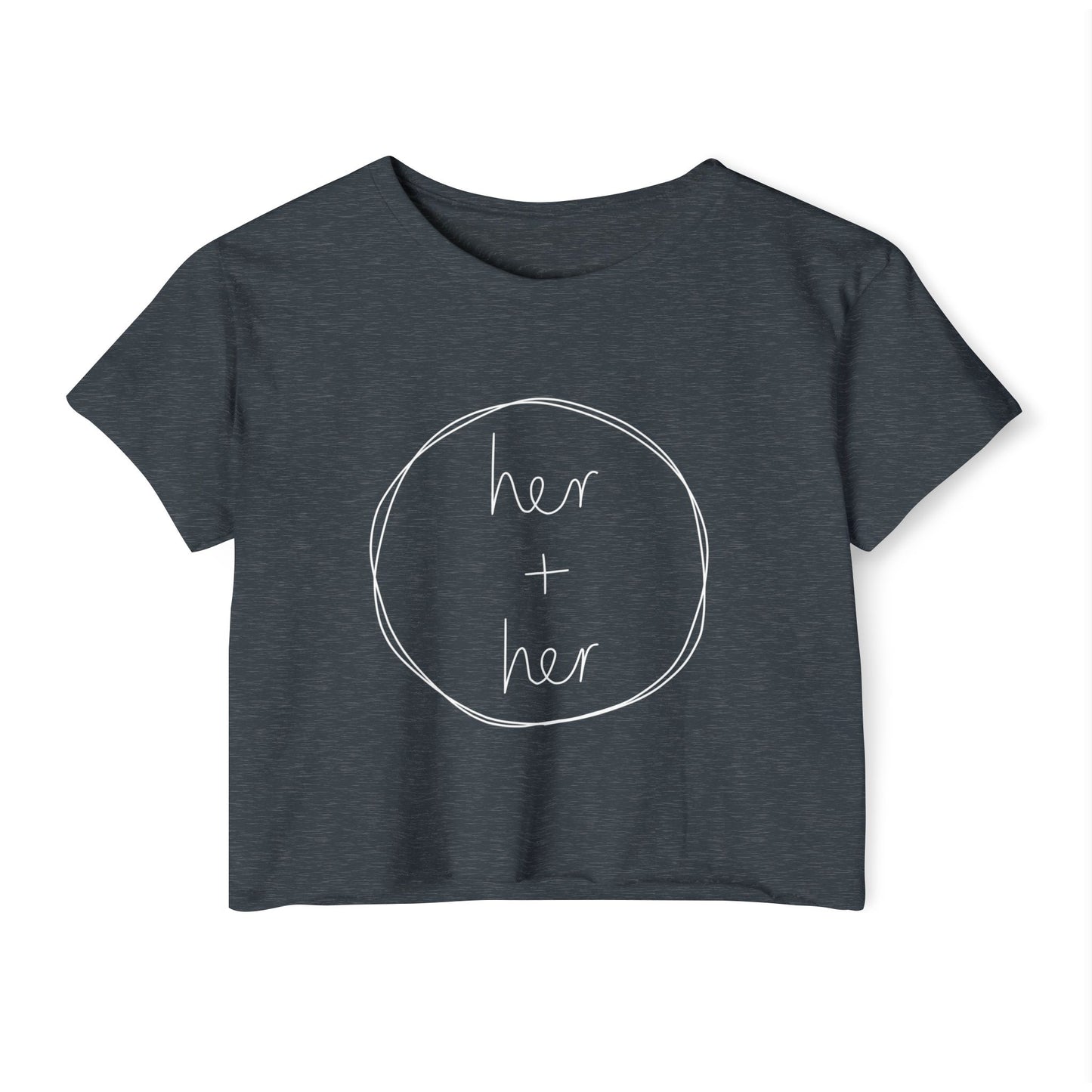 Her + Her - Front Graphic Crop Top