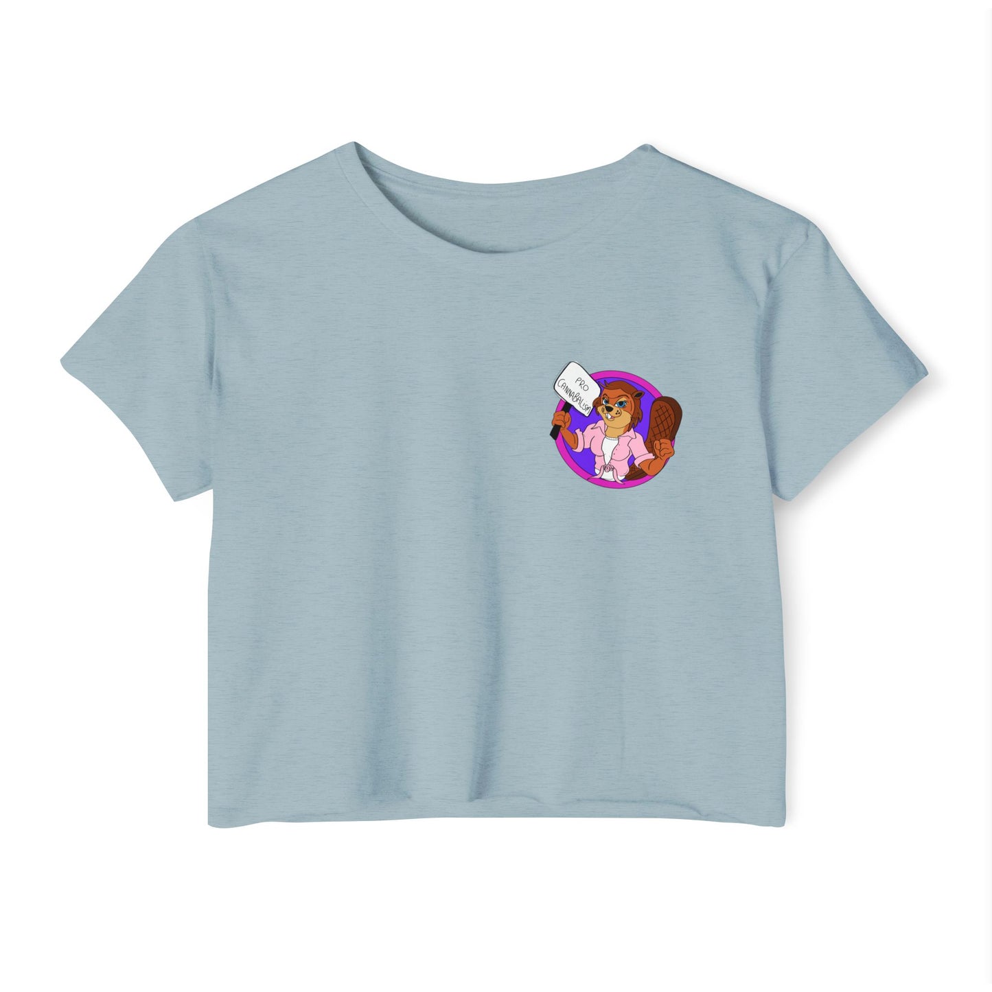Pro Beaver (Pocket Design) - Crop Tee