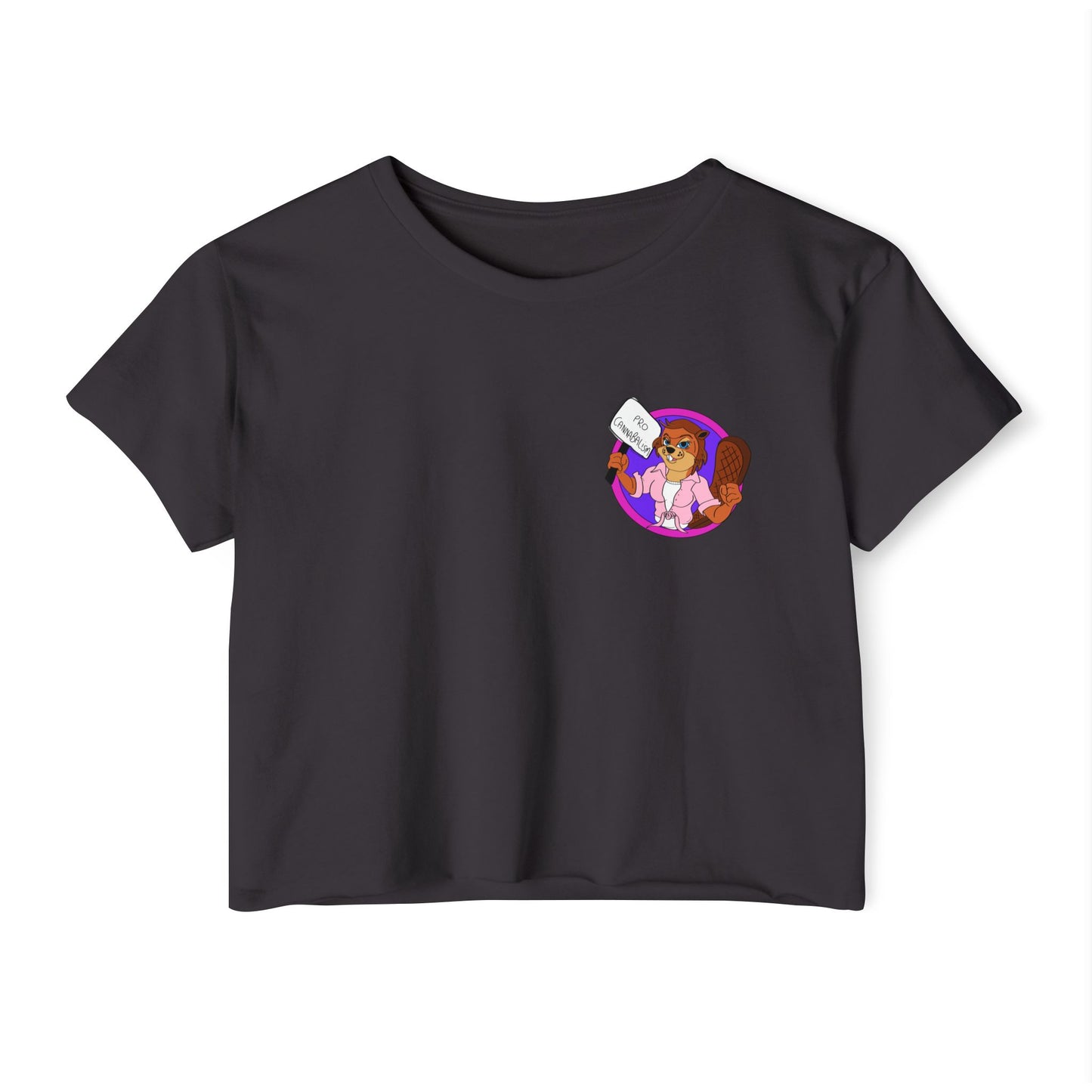 Pro Beaver (Pocket Design) - Crop Tee