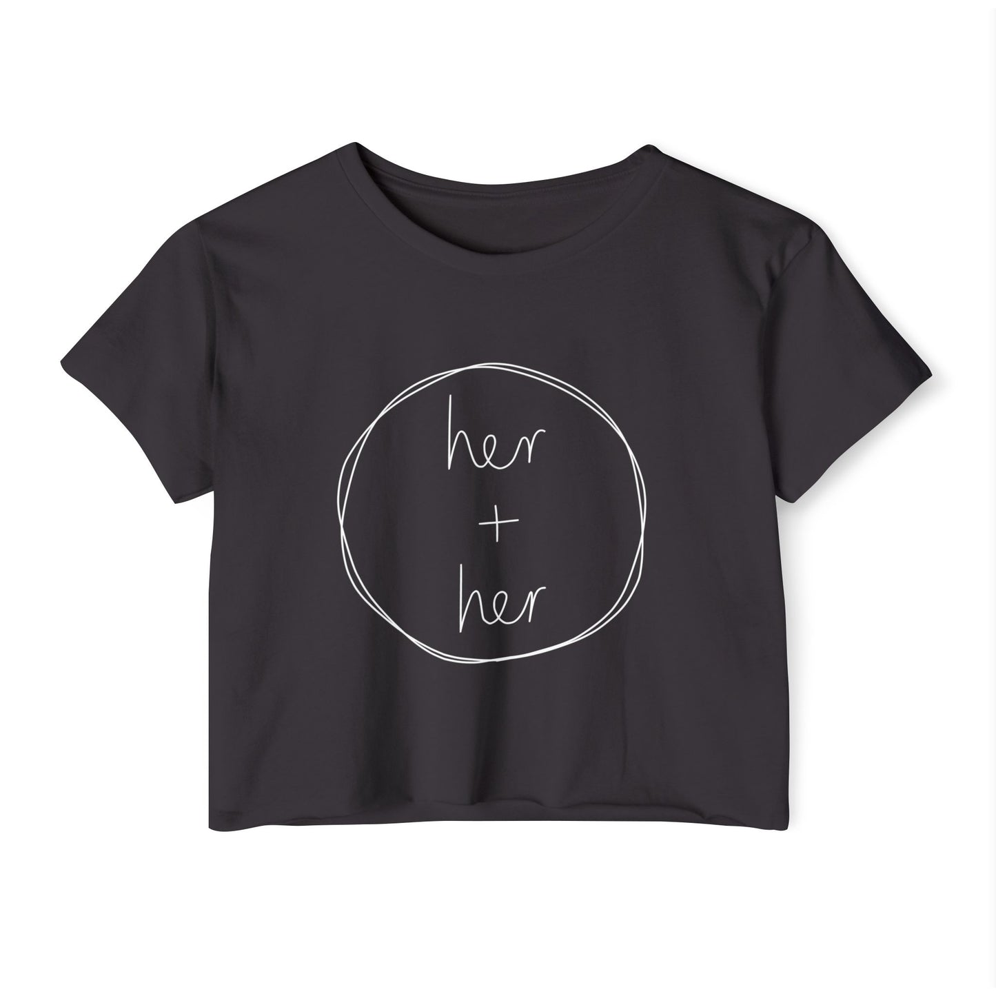 Her + Her - Front Graphic Crop Top