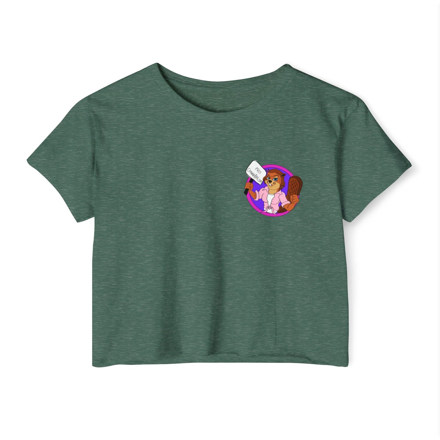 Pro Beaver (Pocket Design) - Crop Tee