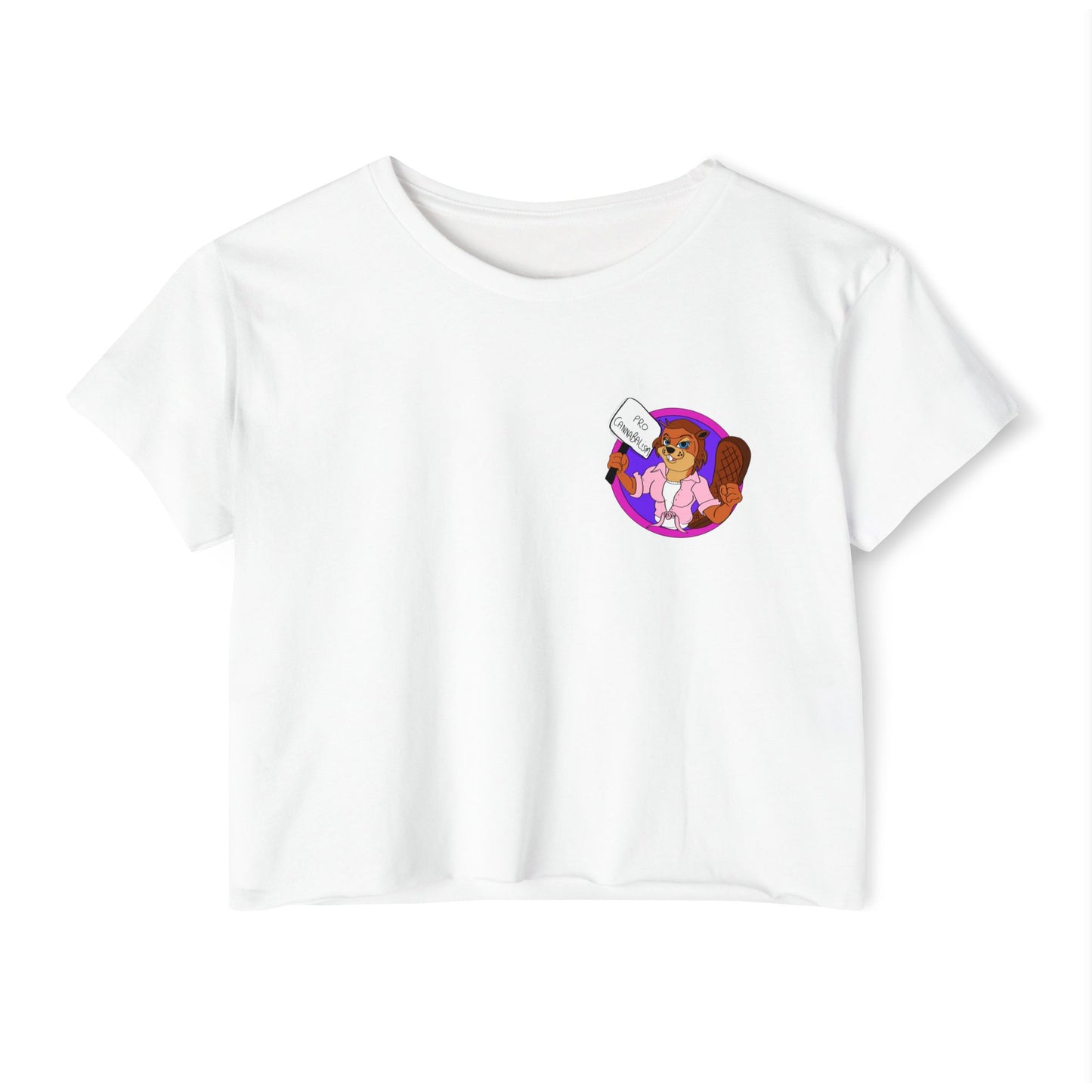 Pro Beaver (Pocket Design) - Crop Tee
