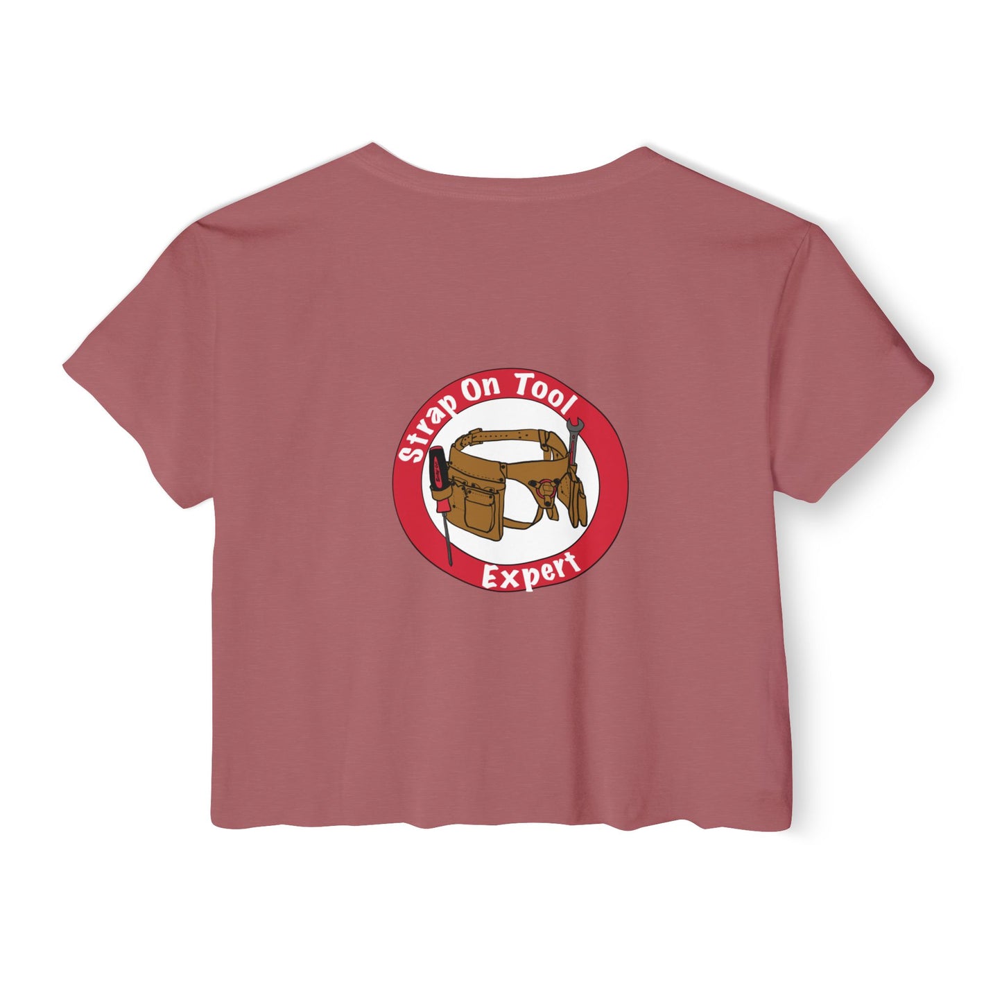 Strap On Tool - Back Design Crop Tee