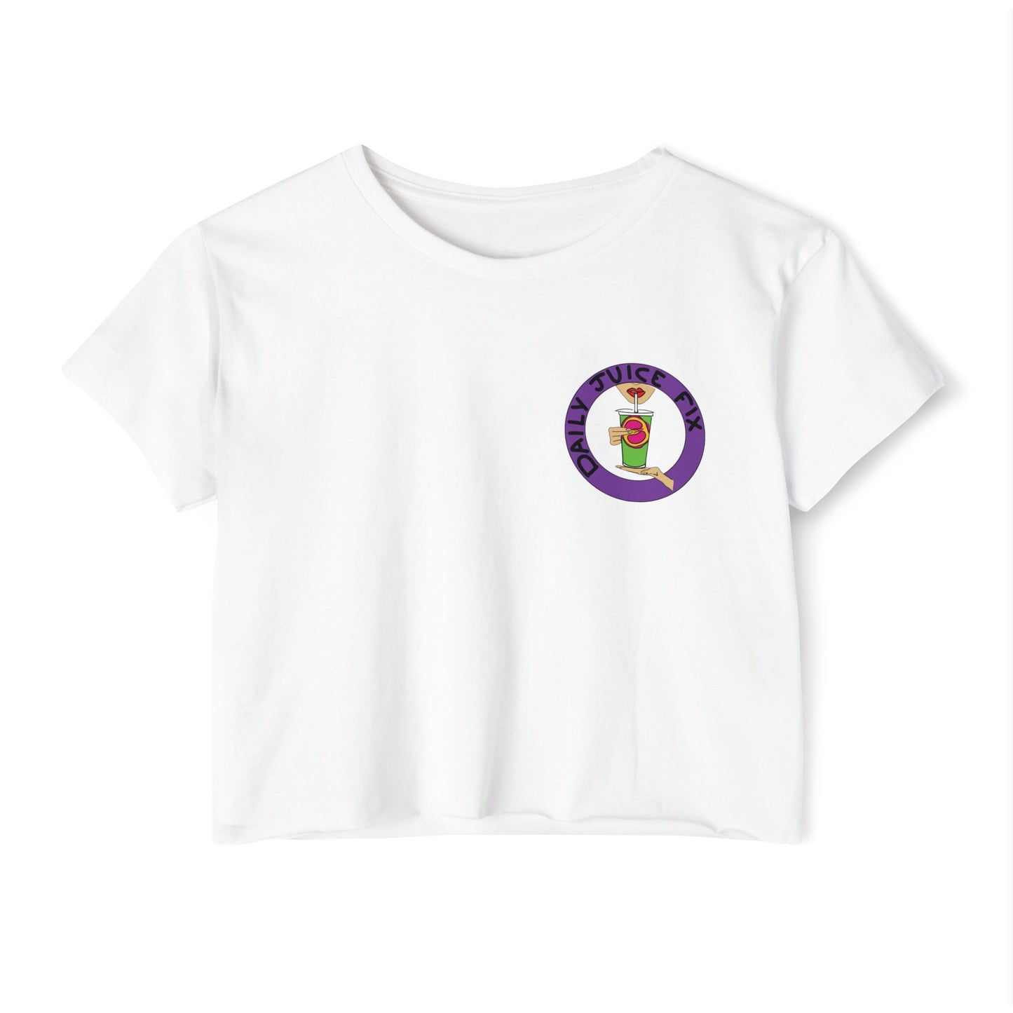 Daily Juice Fix - Crop Tee (pocket design)