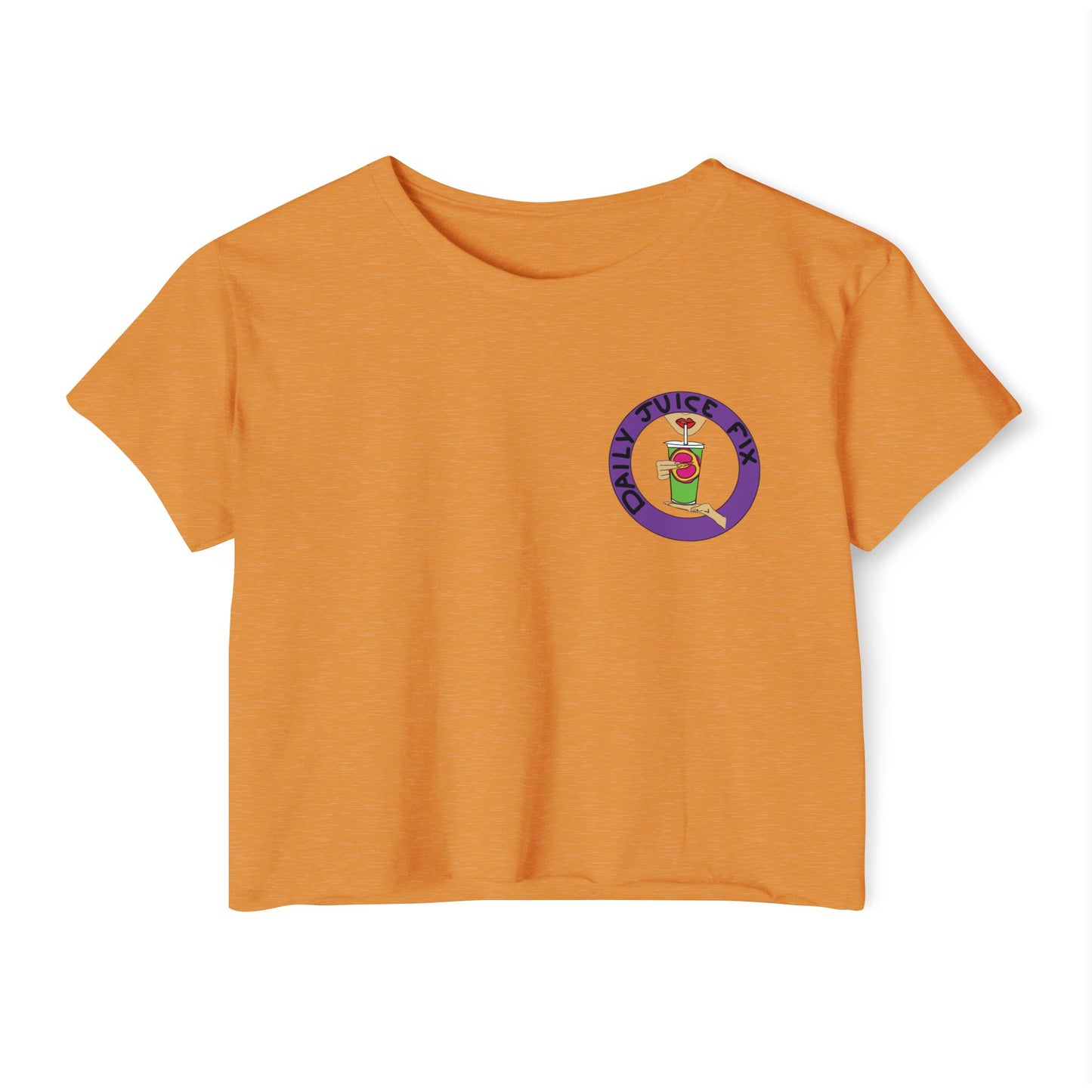 Daily Juice Fix - Crop Tee (pocket design)
