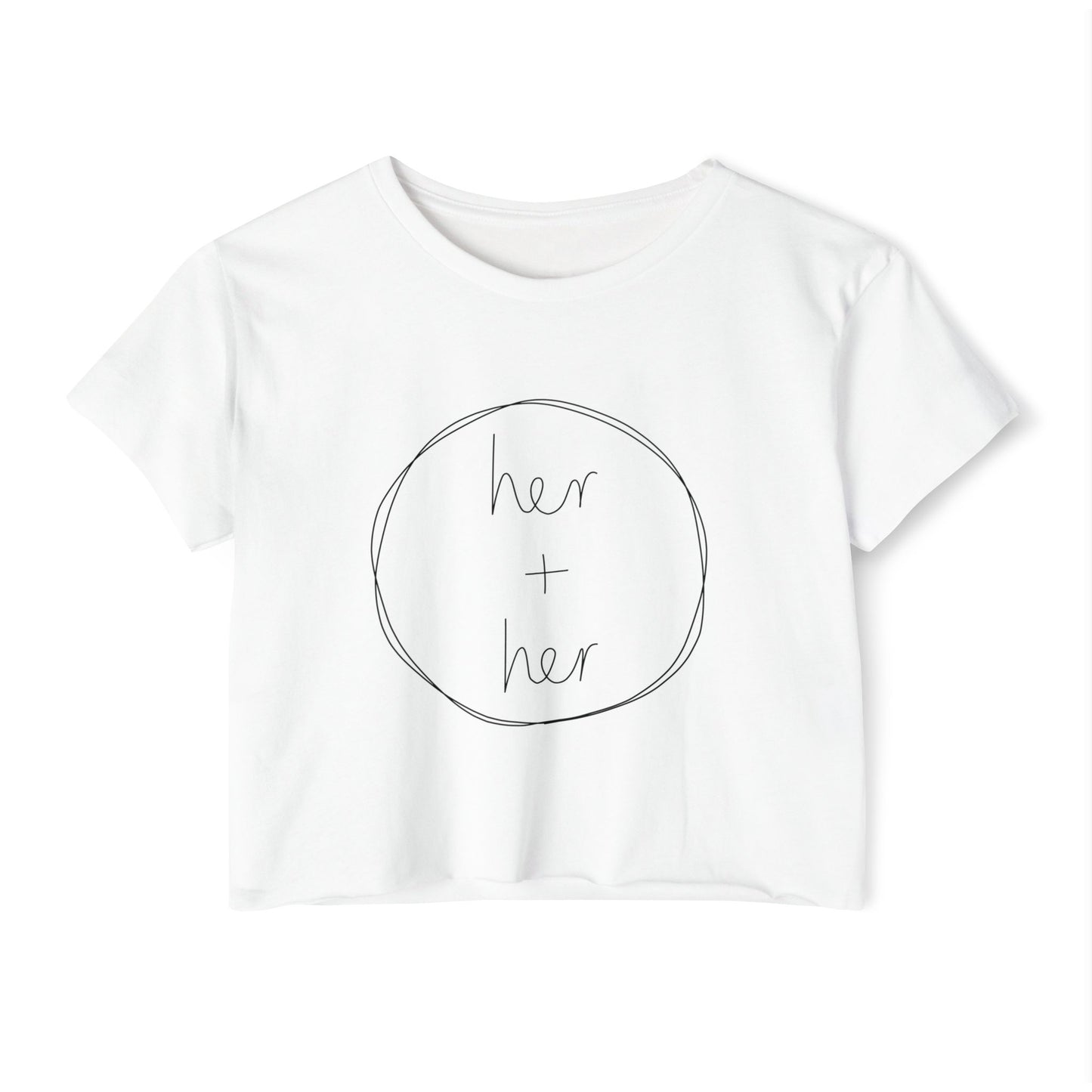 Her + Her - Front Graphic Crop Top