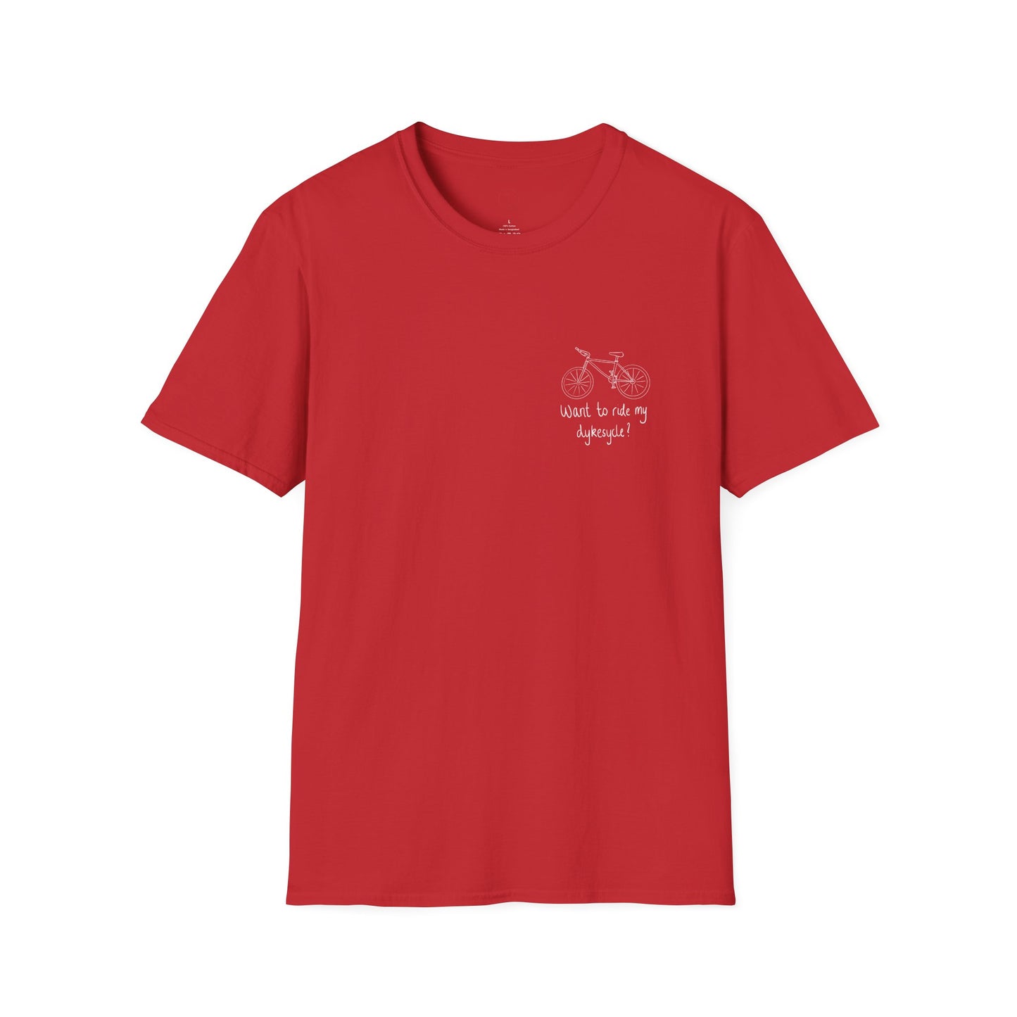 Want to ride my Dykesycle? - Pocket Graphic Tee