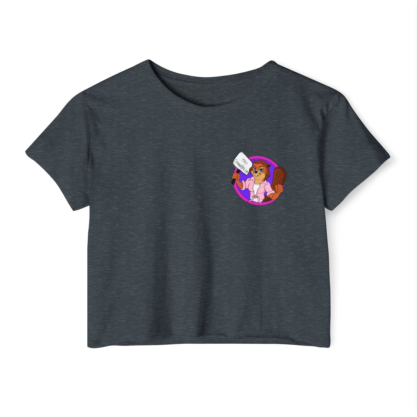 Pro Beaver (Pocket Design) - Crop Tee