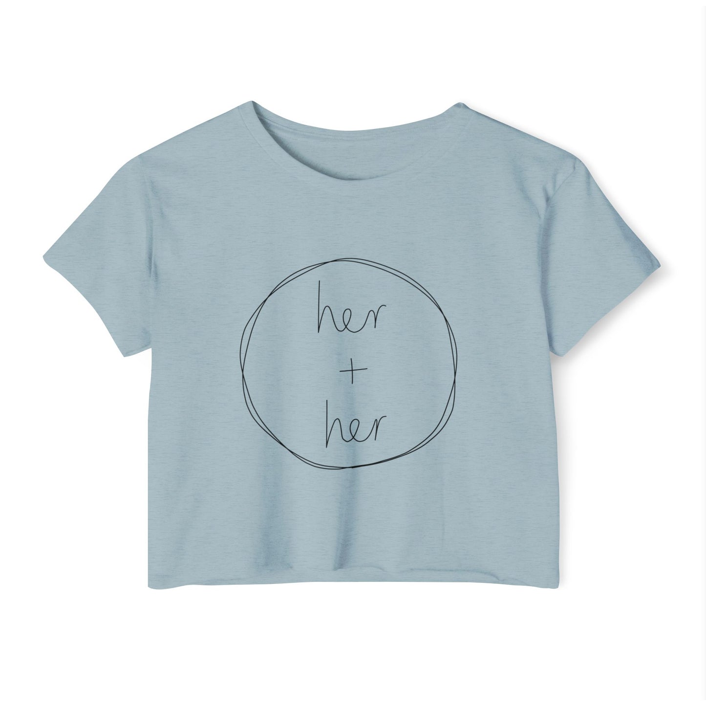 Her + Her - Front Graphic Crop Top