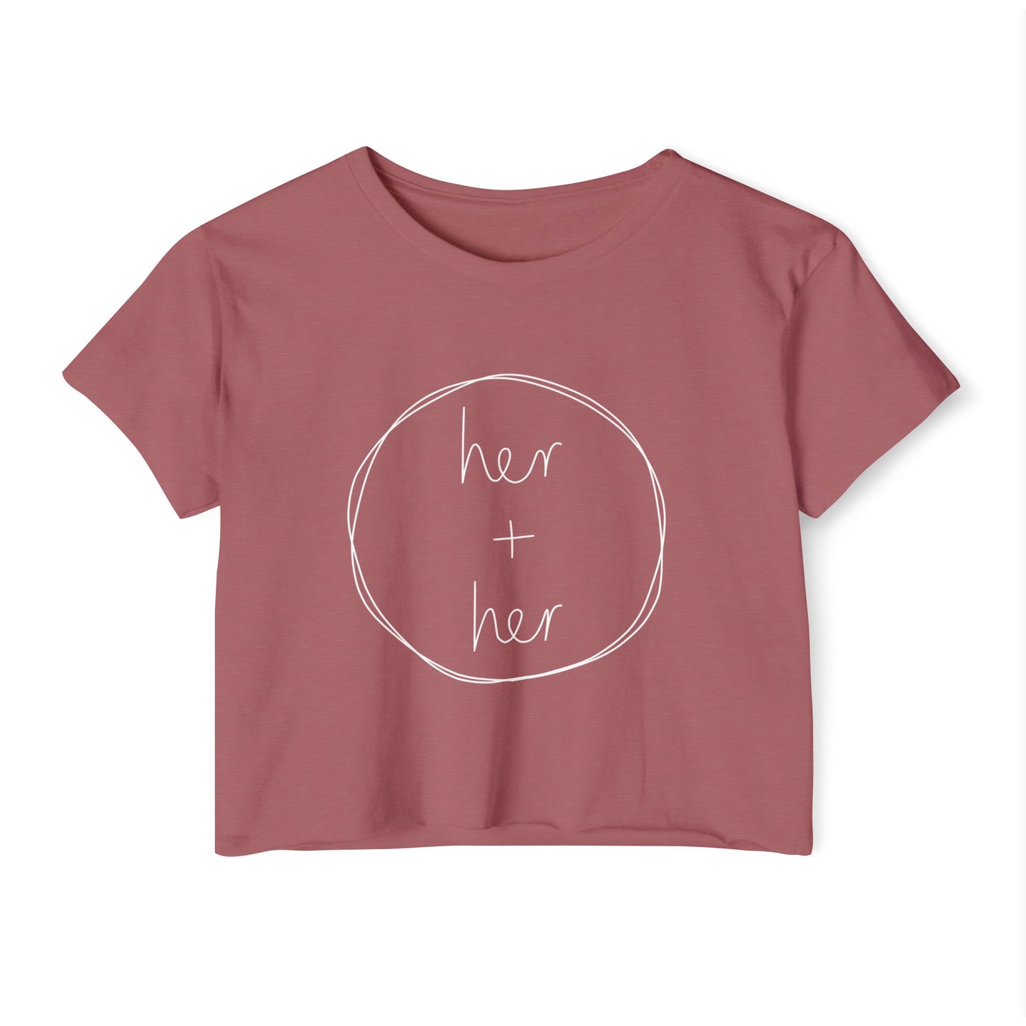 Her + Her - Front Graphic Crop Top
