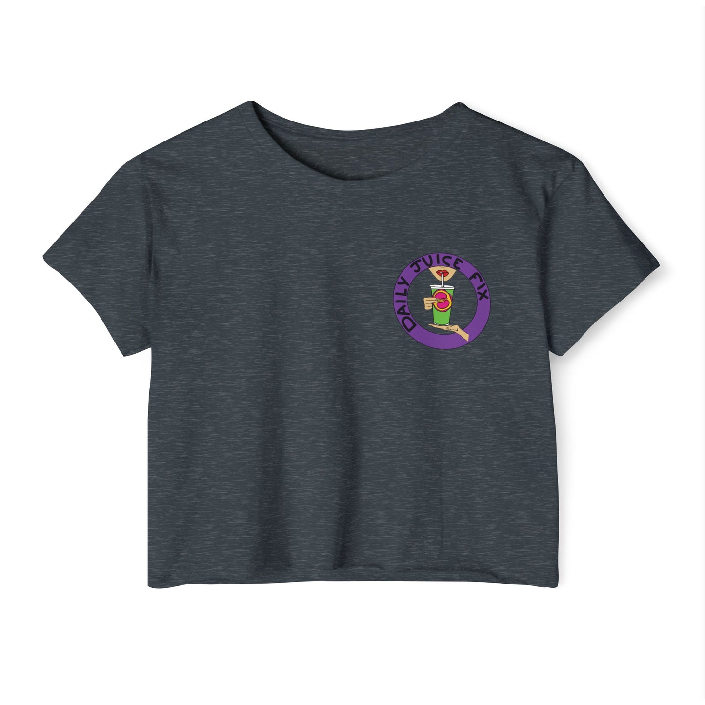 Daily Juice Fix - Crop Tee (pocket design)