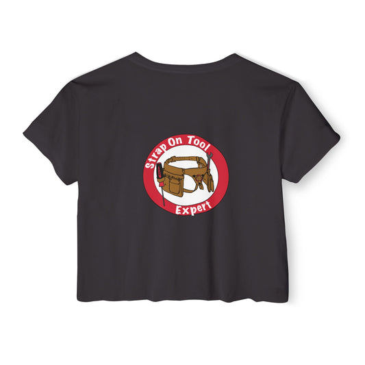 Strap On Tool - Back Design Crop Tee
