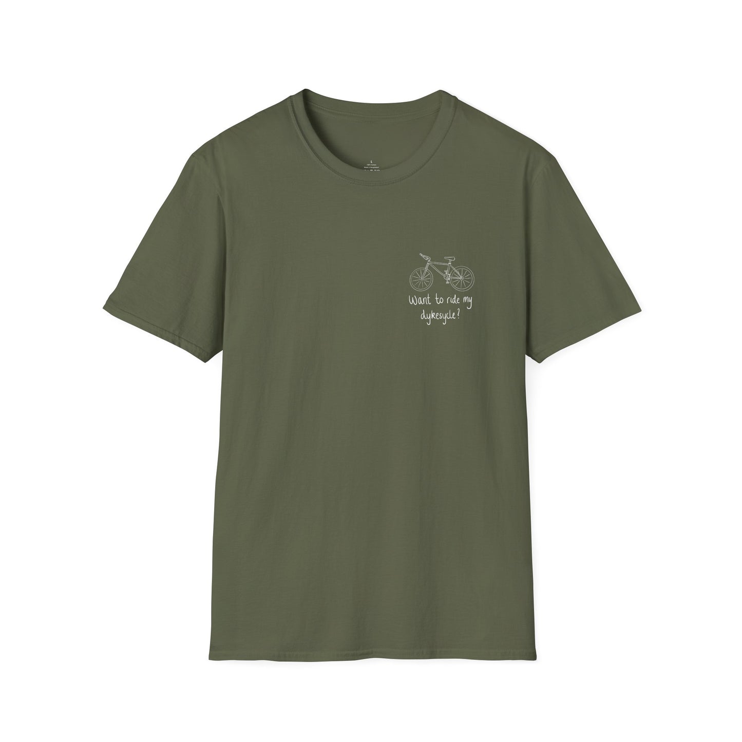 Want to ride my Dykesycle? - Pocket Graphic Tee