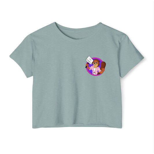 Pro Beaver (Pocket Design) - Crop Tee