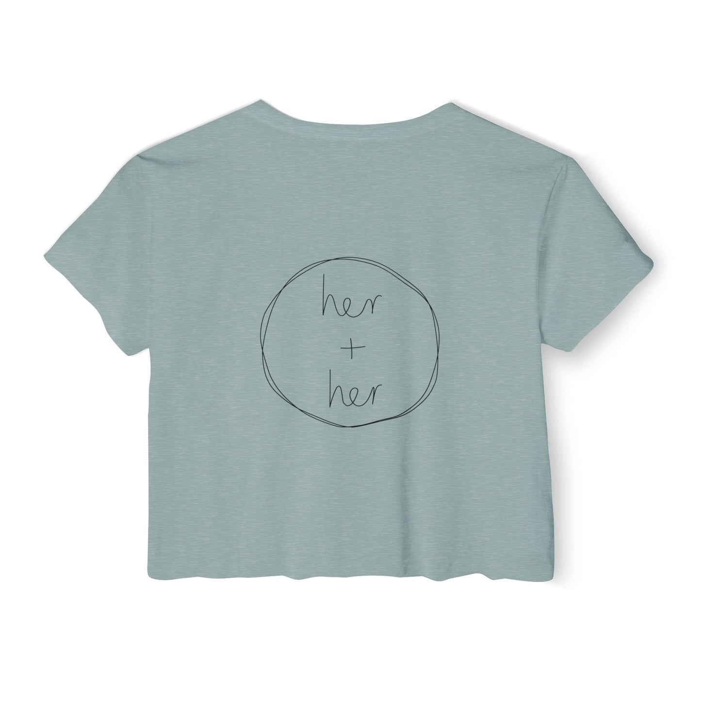 Want To Ride My Dykesycle? - Front Design Crop Tee