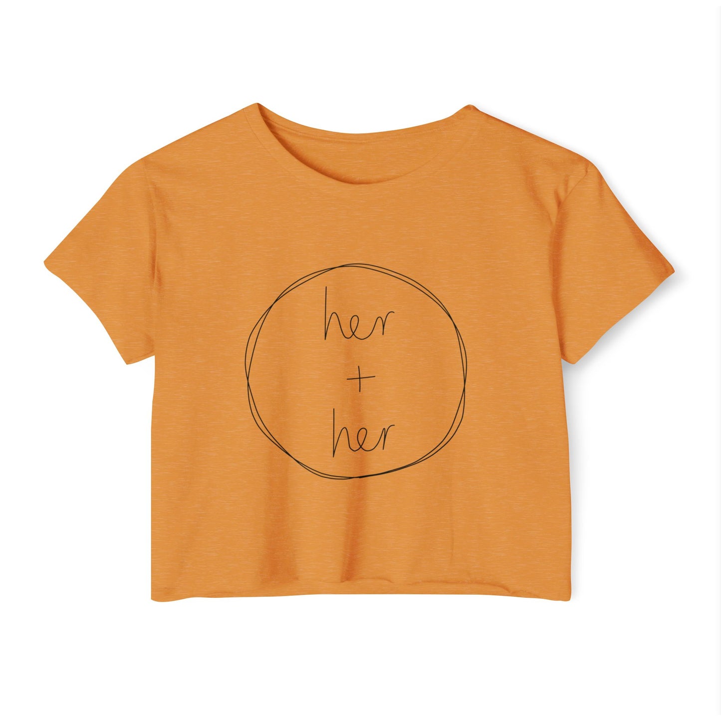 Her + Her - Front Graphic Crop Top