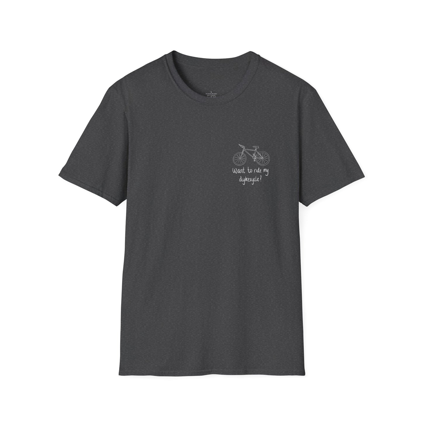 Want to ride my Dykesycle? - Pocket Graphic Tee