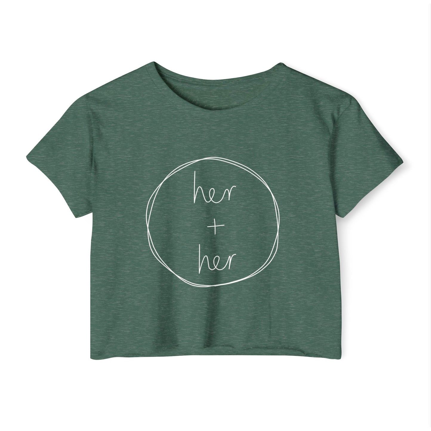 Her + Her - Front Graphic Crop Top
