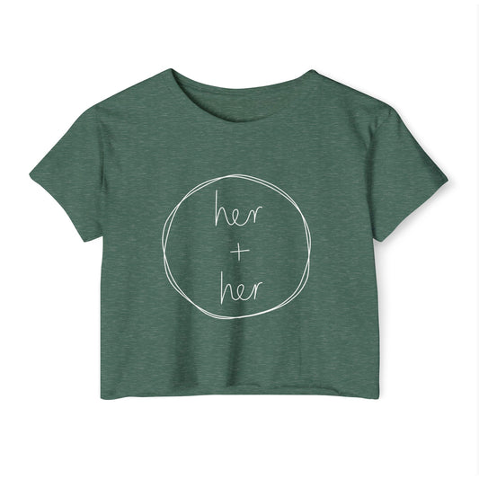Her + Her - Front Graphic Crop Top